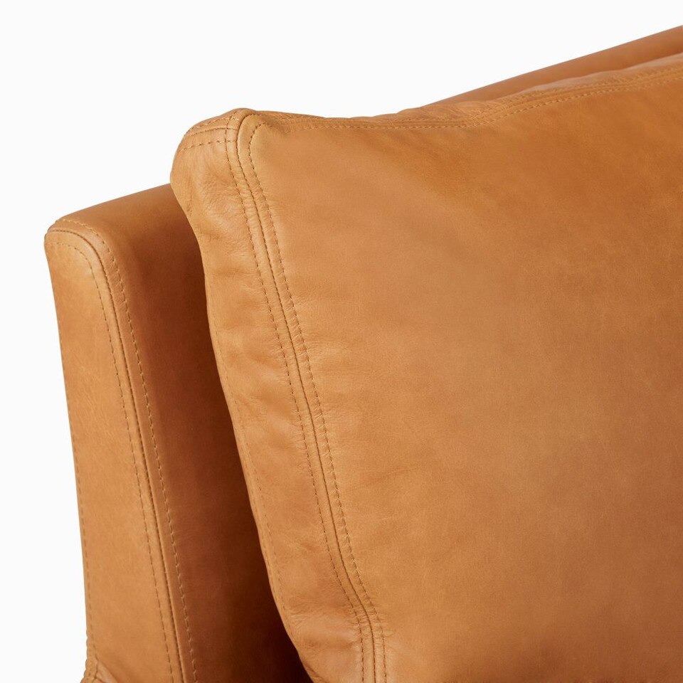 Nelson Leather Swivel Chair West Elm Australia